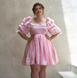 Selkie Organdy Luau Organdy Sugarfrill dress